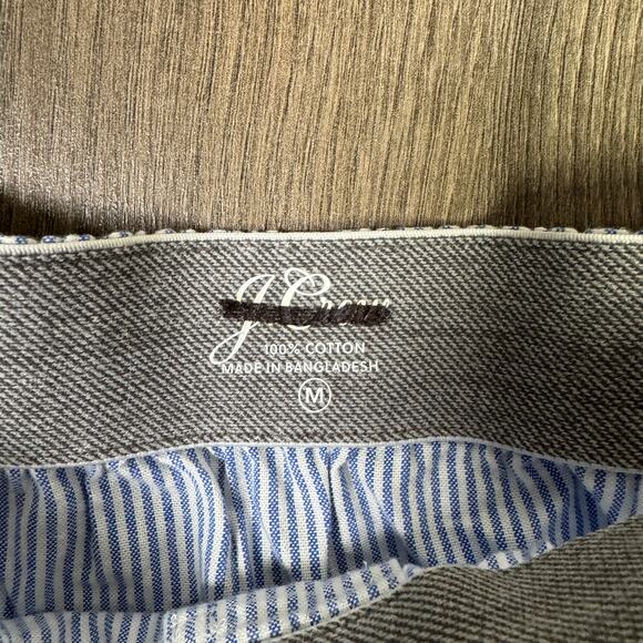 J.Crew Boxer Short Mens M University Stripe Rain Broken-in Organic Cotton Oxford - Picture 5 of 7